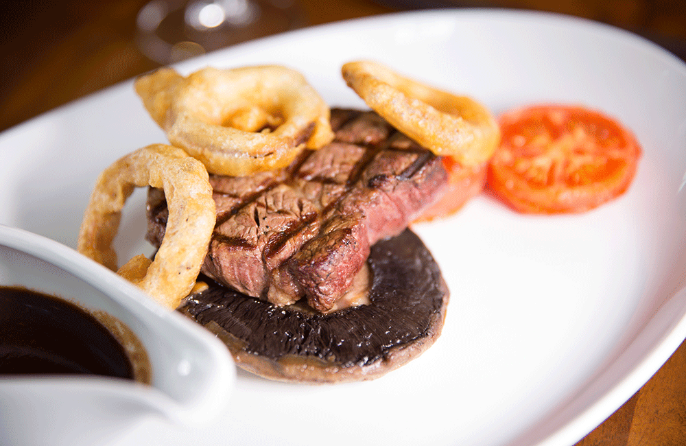 Great Steak at Stable Restaurant Cranleigh